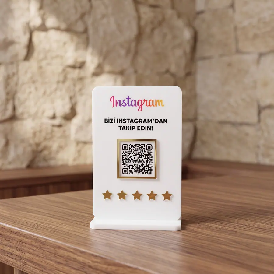 Ekonomik QR Stand örneği