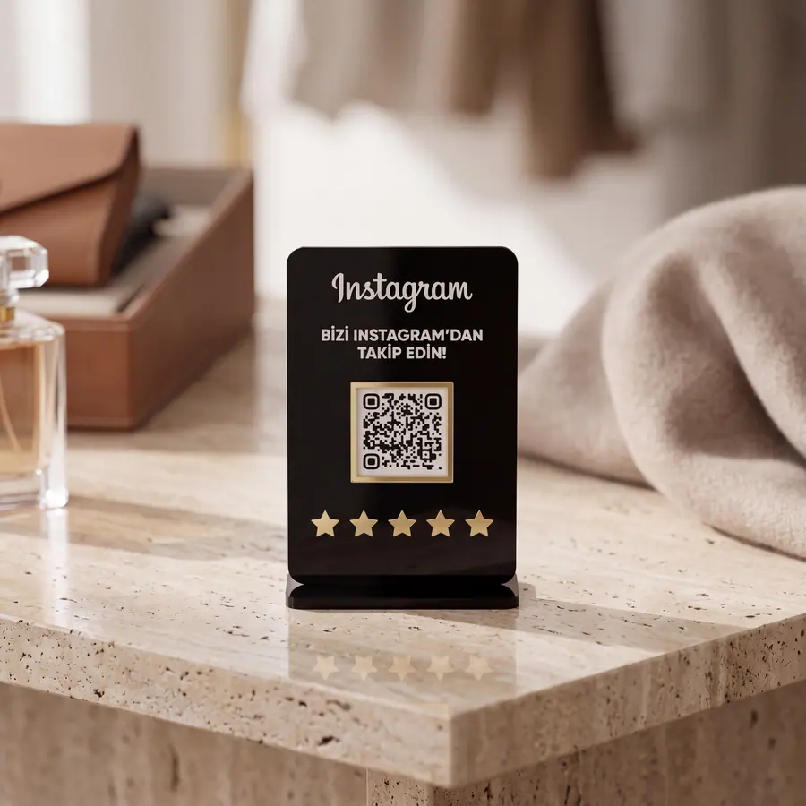 Ekonomik QR Stand örneği