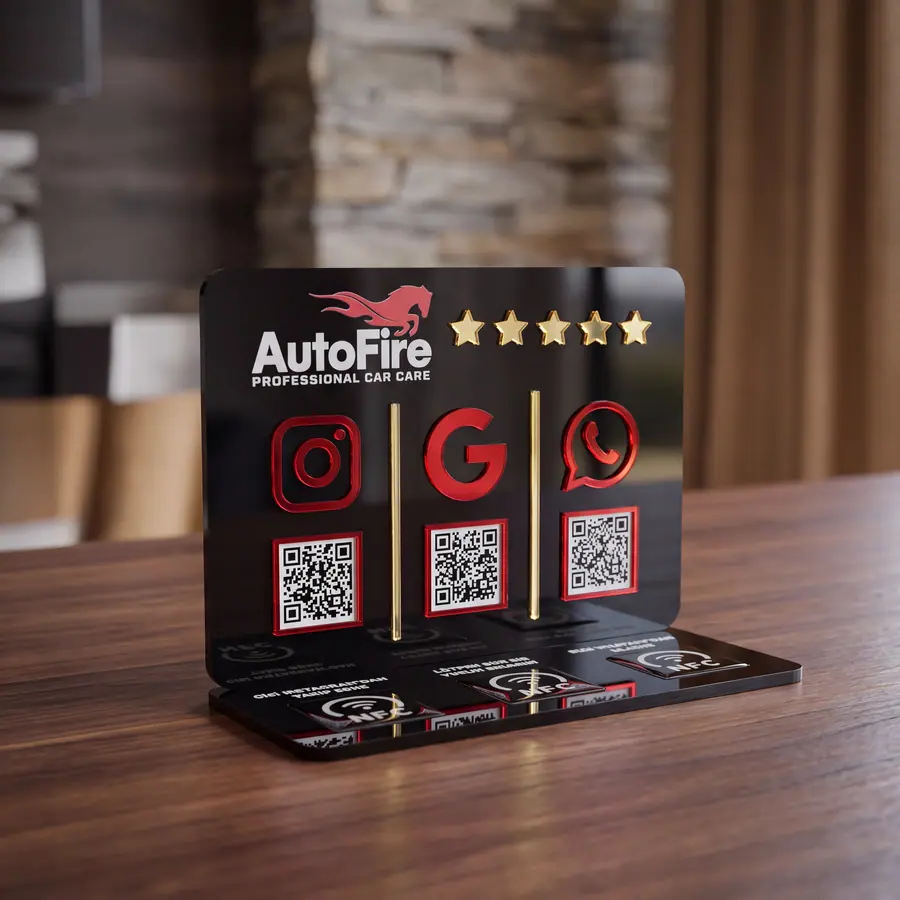 3 QR + 3 NFC örneği
