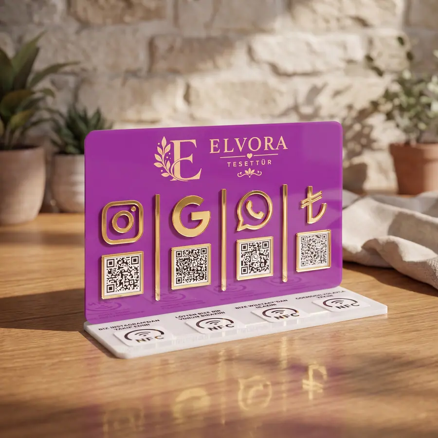 4 QR + 4 NFC örneği