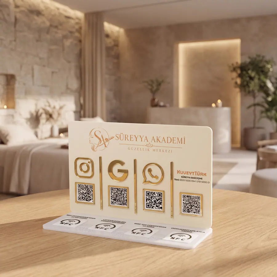 4 QR + 4 NFC örneği