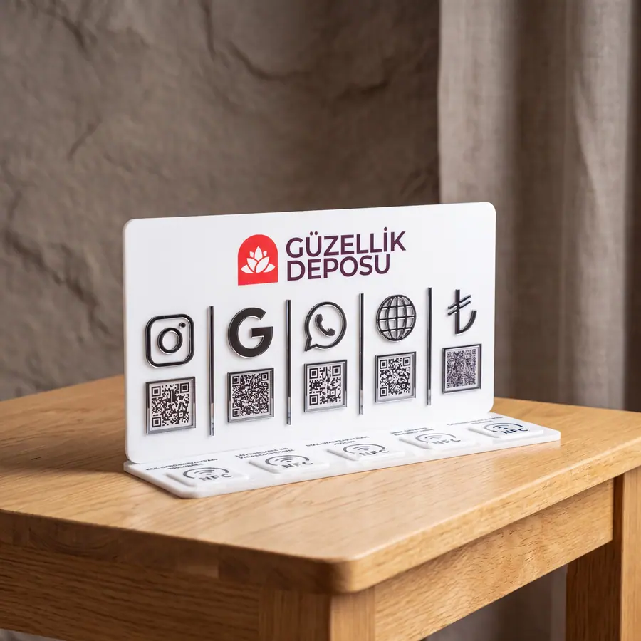 5 QR + 5 NFC örneği